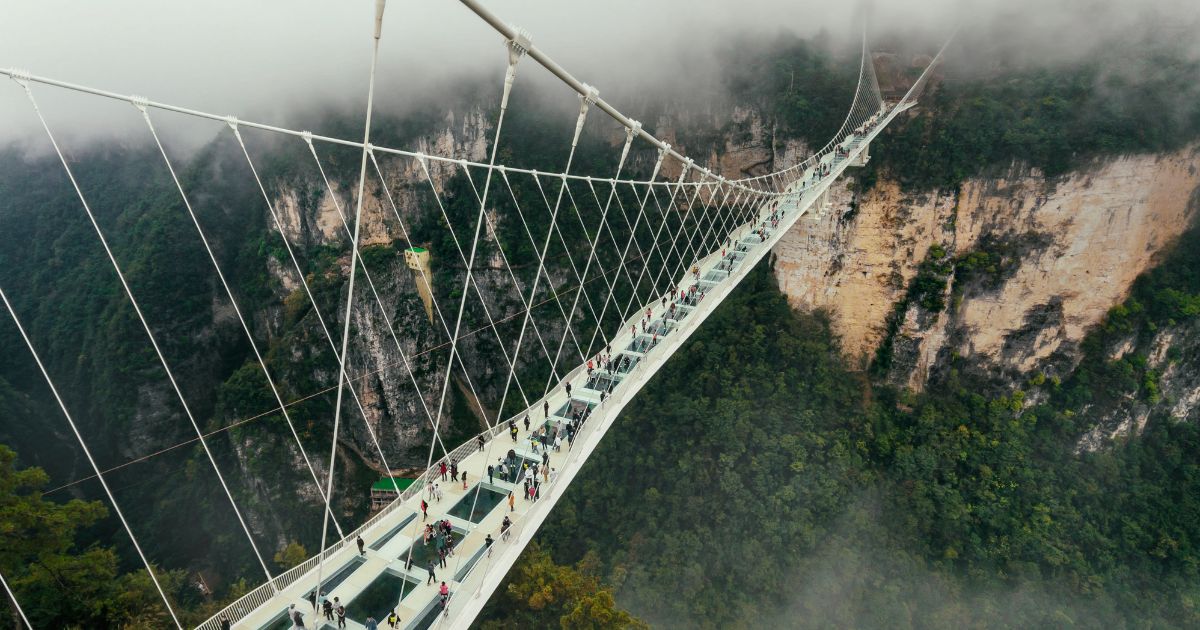 What Is The Longest Ever Footbridge With Walk On Glass?